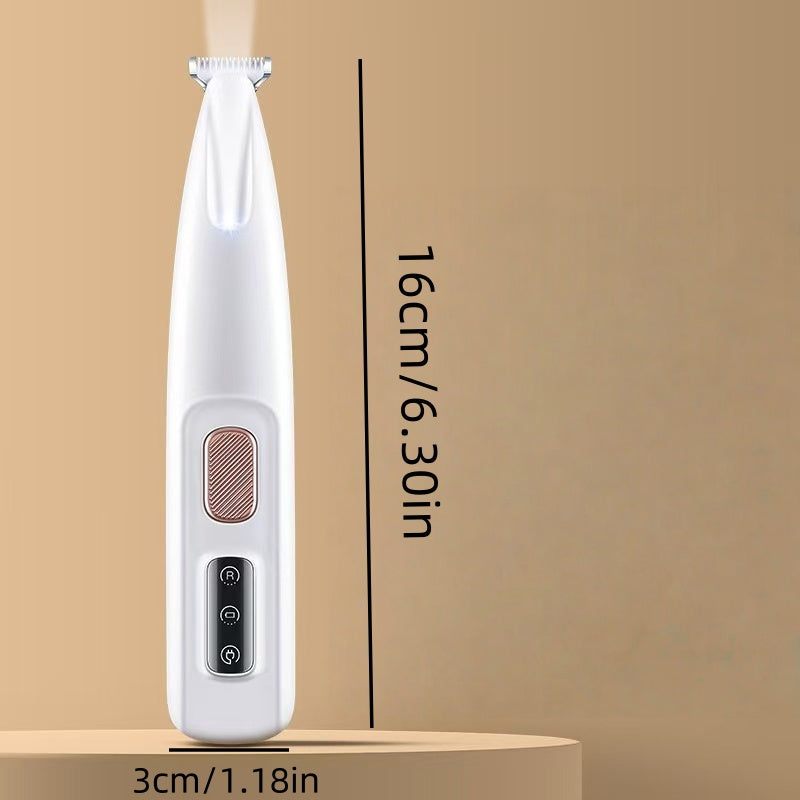 [DFC]Pet Foot Hair Trimmer, Cat And Dog Hair Trimmer, Dog Foot Sole Electric Push With LED Light Lighting, Usb Charging Trimmer