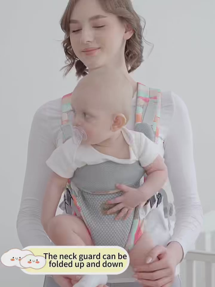 Simple baby carrier for going out, dual-purpose front and back waist stool, baby front-hugging horizontal waist stool, fashionable baby carrier, weight 345g